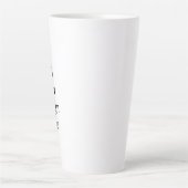 Maak Je Eigen Eenvoudige Aangepaste Grote 17oz Lat Latte Mok (Voorkant)