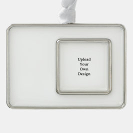 Maak Je Eigen Eenvoudige Aangepaste Lis  Verzilverd Omlijst Ornament