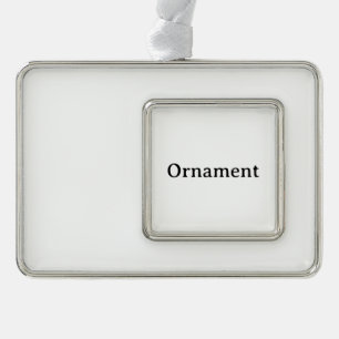 Maak Je Eigen Eenvoudige Aangepaste Lis  Verzilverd Omlijst Ornament