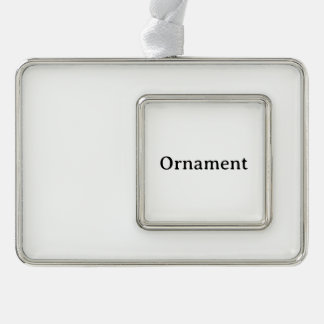 Maak Je Eigen Eenvoudige Aangepaste Lis Verzilverd Omlijst Ornament
