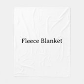 Maak Je Eigen Eenvoudige Aangepaste Medium 127cm x Fleece Deken (Voorkant)