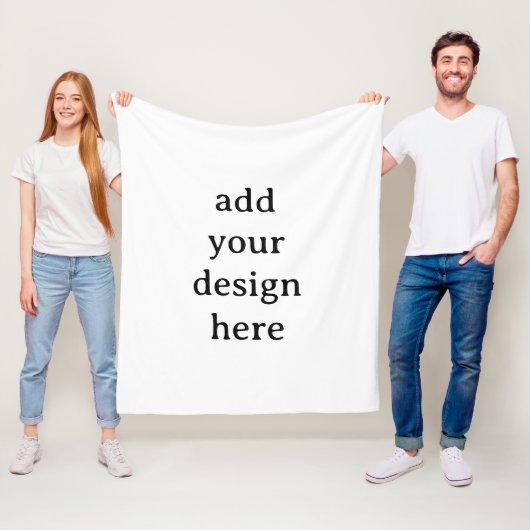 Maak Je Eigen Eenvoudige Aangepaste Medium 50" x 6 Fleece Deken (In situ)