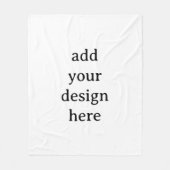 Maak Je Eigen Eenvoudige Aangepaste Medium 50" x 6 Fleece Deken (Voorkant)