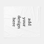 Maak Je Eigen Eenvoudige Aangepaste Medium 50" x 6 Fleece Deken (Voorkant (Horizontaal))