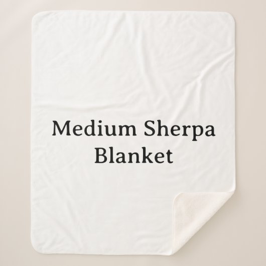 Maak Je Eigen Eenvoudige Aangepaste Medium Sherpa Deken (Voorkant)
