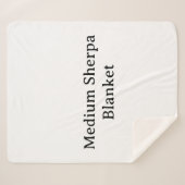 Maak Je Eigen Eenvoudige Aangepaste Medium Sherpa Deken (Voorkant (horizontaal))