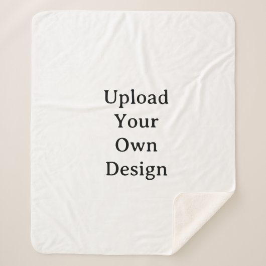 Maak Je Eigen Eenvoudige Aangepaste Medium Sherpa Deken (Voorkant)