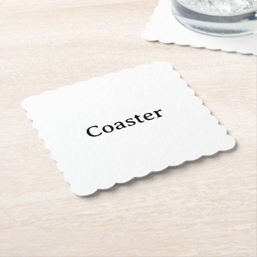 Maak Je Eigen Eenvoudige Aangepaste Scalloped Vier Kartonnen Onderzetters (Gebogen)