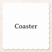 Maak Je Eigen Eenvoudige Aangepaste Scalloped Vier Kartonnen Onderzetters (Voorkant)