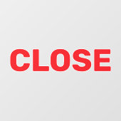 Maak Je Eigen Eenvoudige Aangepaste Sluit Venster  Raamsticker (Vel)