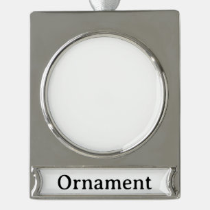 Maak je eigen eenvoudige aangepaste  verzilverd banner ornament