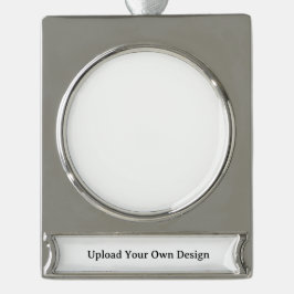 Maak je eigen eenvoudige aangepaste  verzilverd banner ornament