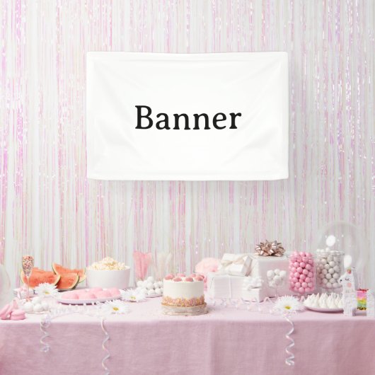 Maak je eigen eenvoudige aangepaste vinyl 76 x 122 spandoek (Feest)