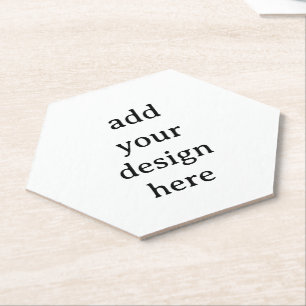 Maak Je Eigen Eenvoudige Aangepaste Zeshoek Kartonnen Onderzetters