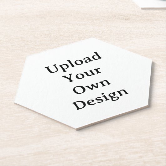 Maak Je Eigen Eenvoudige Aangepaste Zeshoek Kartonnen Onderzetters (Schuin)