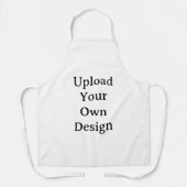 Maak Je Eigen Eenvoudige All-Over Print Medium Schort (Voorkant)