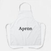 Maak Je Eigen Eenvoudige All-Over Print Medium Schort (Voorkant)