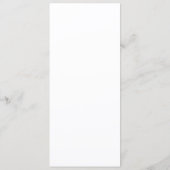 Maak Je Eigen Eenvoudige Bedrijf 4" x 9.25" Plat Programmakaart (Achterkant)