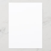 Maak je eigen eenvoudige bedrijf 5.5" x 7.5" vlak programmakaart (Achterkant)