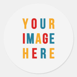 Maak Je Eigen Eenvoudige DIY Afbeelding/Foto Ronde Sticker
