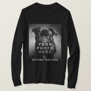 Maak Je Eigen Eenvoudige Enkele Foto & Aangepaste  T-shirt