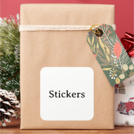 Maak Je Eigen Eenvoudige Grote 3 inch (vel van 6) Vierkante Sticker