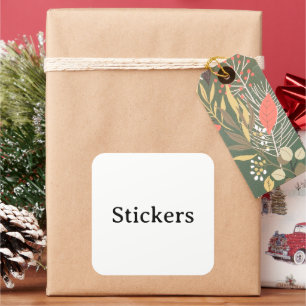 Maak Je Eigen Eenvoudige Grote 3 inch (vel van 6) Vierkante Sticker