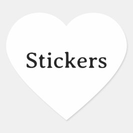 Maak je eigen eenvoudige kleine 1½" (vel van 20) hart sticker