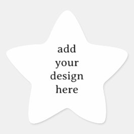 Maak je eigen eenvoudige kleine 1½" (vel van 20) ster sticker