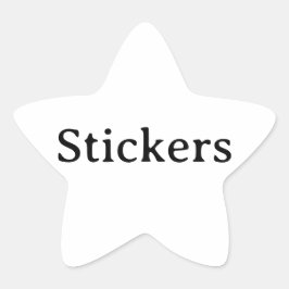 Maak Je Eigen Eenvoudige Kleine 1½" (vel van 20) Ster Sticker