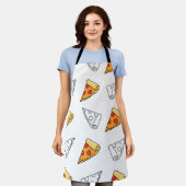 Maak Je Eigen Eenvoudige Pizza print Schort (Gedragen)