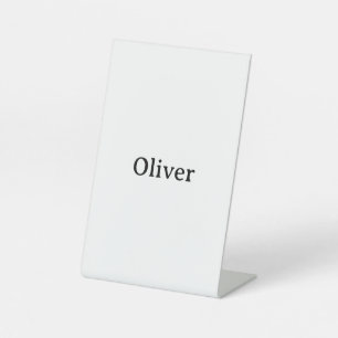 Maak je eigen eenvoudige professionele 4" X 6" Reclamebord Met Voetstuk