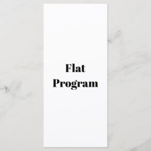 Maak Je Eigen Eenvoudige Zakelijke 4" x 9" Vlakke Programmakaart