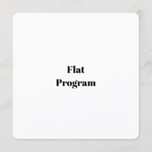 Maak Je Eigen Eenvoudige Zakelijke 5.25" x 5.25" P Programmakaart