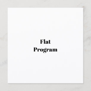 Maak Je Eigen Eenvoudige Zakelijke 5.25" x 5.25" P Programmakaart