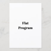 Maak Je Eigen Eenvoudige Zakelijke 5" x 7" Platte Programmakaart (Voorkant)