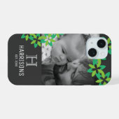 Maak je eigen eerste Vaderdag foto iPhone 15 Case (Achterkant horizontaal)