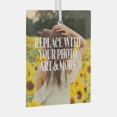 Maak je eigen eigen maatwerk glas ornament (Voorkant Rechts)