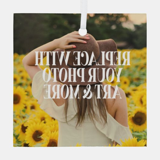 Maak je eigen eigen maatwerk glas ornament (Achterkant)