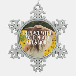 Maak je eigen eigen maatwerk tin sneeuwvlok ornament