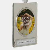 Maak je eigen eigen maatwerk verzilverd banner ornament (Rechts)