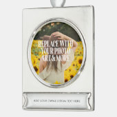 Maak je eigen eigen maatwerk verzilverd banner ornament (Links)