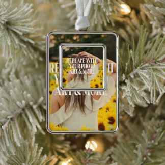 Maak je eigen eigen maatwerk verzilverd omlijst ornament