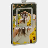 Maak je eigen eigen maatwerk verzilverd omlijst ornament (Rechts)