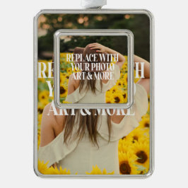 Maak je eigen eigen maatwerk verzilverd omlijst ornament