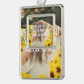 Maak je eigen eigen maatwerk verzilverd omlijst ornament (Links)