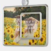 Maak je eigen eigen maatwerk verzilverd omlijst ornament (Links)