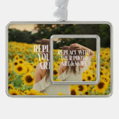 Maak je eigen eigen maatwerk verzilverd omlijst ornament (Voorkant)