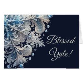 Maak Je Eigen Elegante Blauwe Witte Sneeuwvlok Yul