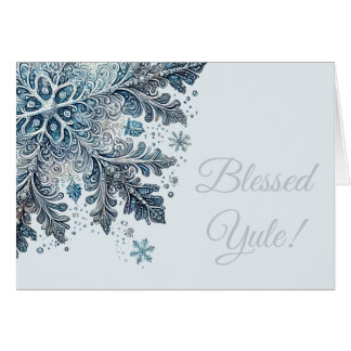 Maak Je Eigen Elegante Blauwgrijze Sneeuwvlok Yule